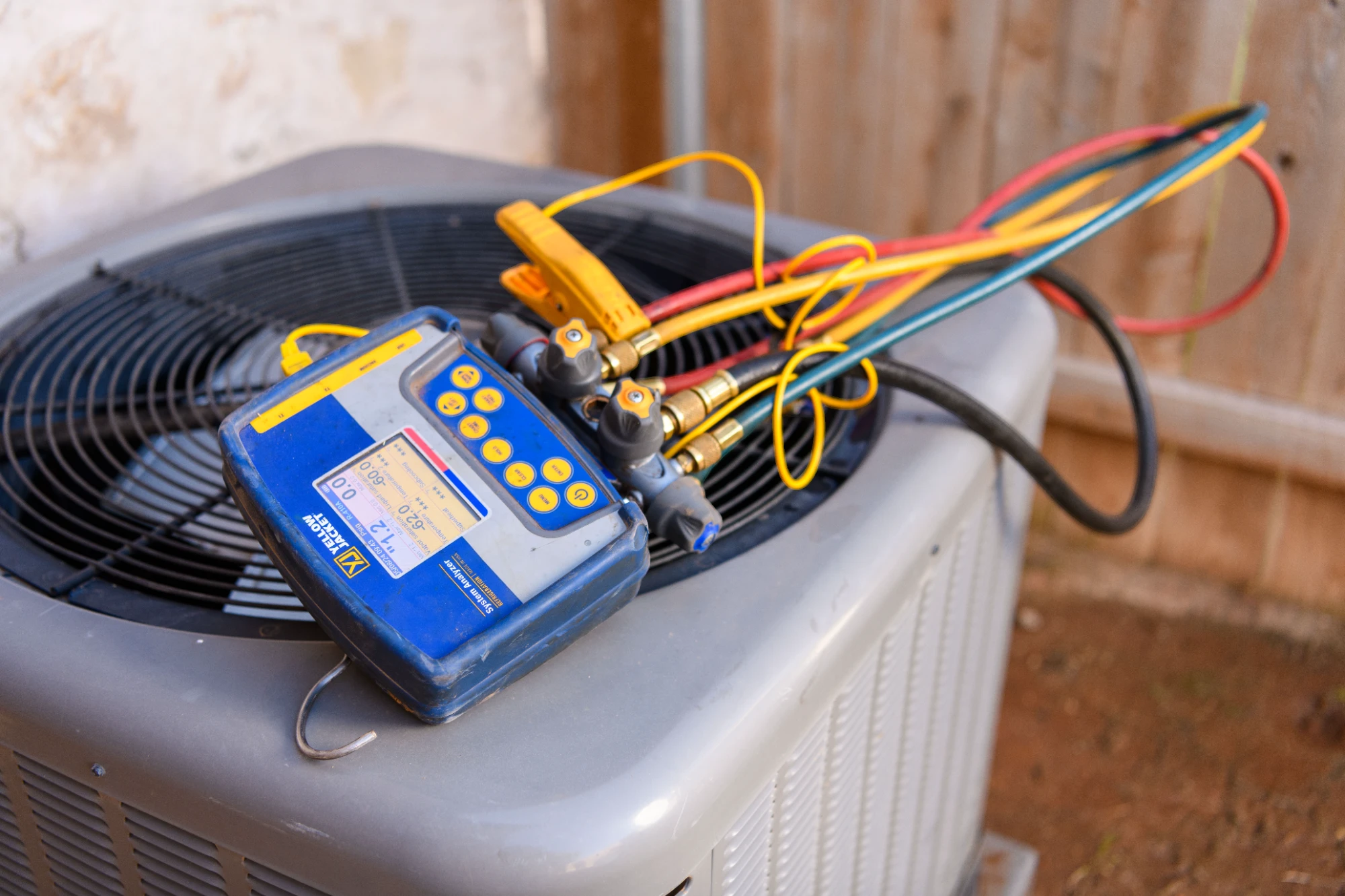 white air condenser unit